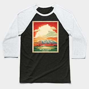 Monterrey Nuevo Leon Mexico Vintage Tourism Travel Sunset Baseball T-Shirt